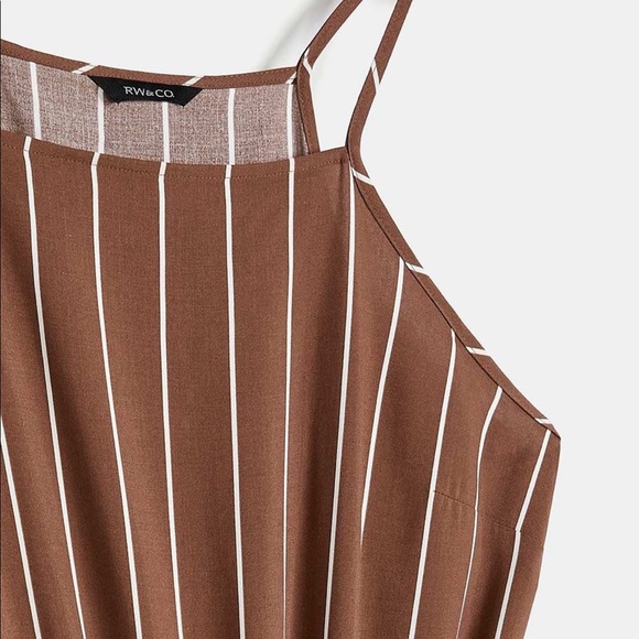 RW&CO Striped Heavy Challis Maxi Dress XS - Picture 4 of 4